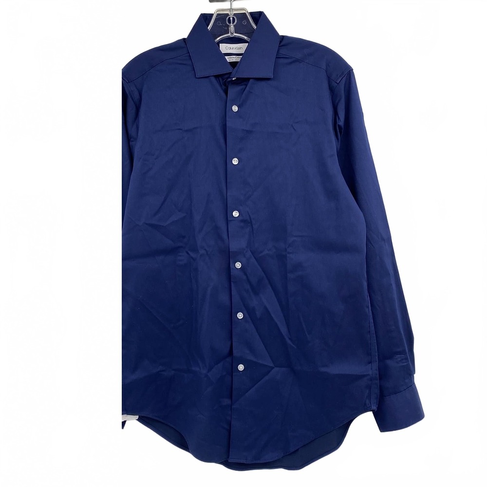 Calvin Klein Blue Slim Fit Dress Shirt | Regular M
